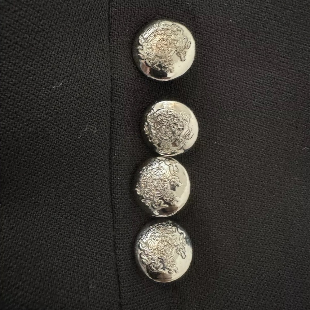 Vintage Ralph Lauren Saville Row Embroidered 100% Wool Naval Duster Blazer Coat - Picture 3 of 7